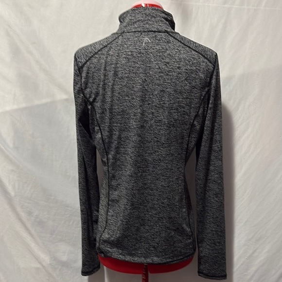 Head Gray Zippered Fitted Sweatshirt MM254 - Picture 4 of 8